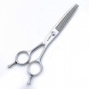 Ciseaux damincissement professionnel Argenté - 6 po - Ciseaux de coiffure - Ciseaux de coiffure pour main gauche ou droite A