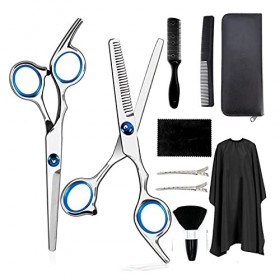 3/10 pcs Ciseaux à cheveux 6 pouces Barber Coiffure Coupe Cisaillement professionnel Ciseaux amincissants en acier inoxydable