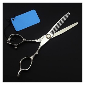 Ciseaux à poignée de fleur à roulement de 6 pouces, ciseaux de coiffure, coupe de cheveux, ciseaux de coupe de cheveux à coup