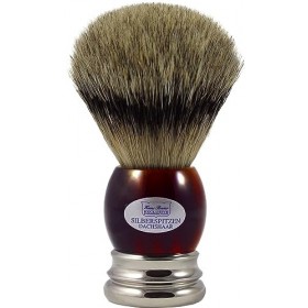 Hans Baier Exclusive Blaireau de rasage acrylique havane - Taille 2