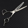 Ciseaux de coupe de cheveux, 15,2 cm professionnel japonais en acier 440C double dents 15% coupe cheveux ciseaux barbier cise