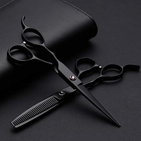 6.0 Pouces Noir Main Gauche Ciseaux De Coiffure Ciseaux De Coiffure Ciseaux Plats Ciseaux À Dents Bangs Cut Custom,ToothCut6I