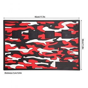 Organisateur de tapis de barbier, tapis de table de salon de beauté, tapis de rangement antidérapant en silicone résistant à 