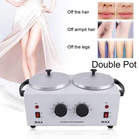 Olddreaming Double Pot de cire chauffante, spa cire chauffante, double pot, méthode dépilation électrique de la cire pour sa ...