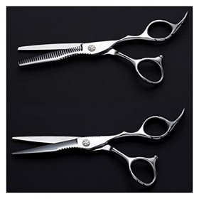 Ciseaux de coiffure de 6 pouces, ciseaux de coiffure, ciseaux de coiffeur amincissants, ciseaux à dents, ensemble de ciseaux 