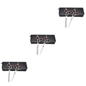 FOMIYES Cisailles Professionnelles 3 Pièces Coupe-Cravate Pour Ciseaux Ciseaux À Cheveux En Acier Inoxydable Ciseaux À Cheveu