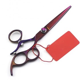 Ciseaux de coupe de cheveux, ciseaux de coiffure à cisaillement plat violet de 6,0 pouces, outils de coiffure personnalisés à...