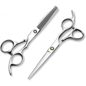 Ciseaux de coiffeur Ensemble de ciseaux à cheveux Ciseaux de coiffure tranchants et ciseaux amincissants Ciseaux de salon de 