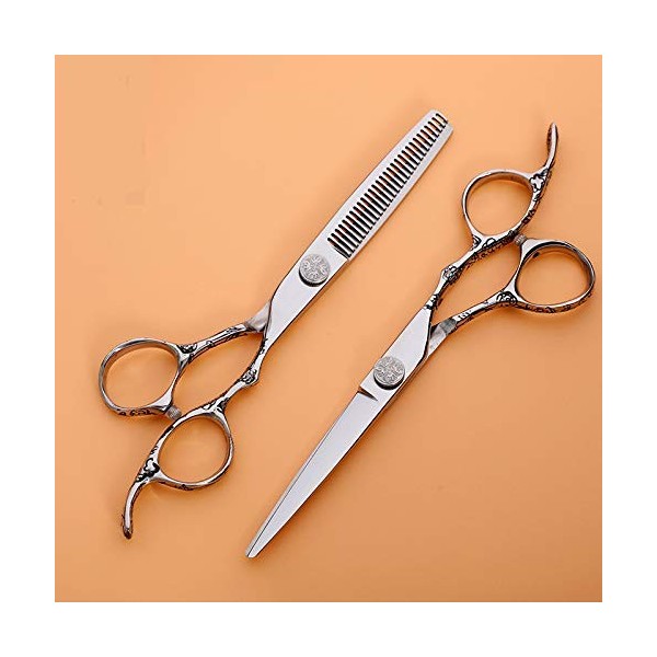 Kit de ciseaux pour animaux de compagnie, ensemble de ciseaux de coupe de cheveux professionnels de 6,0 pouces, ciseaux de co