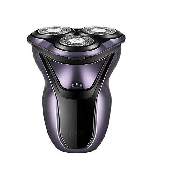 SENFEISM Rasoir électrique pour homme 3D triple lame flottant étanche avec USB rechargeable Violet