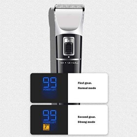Écran intelligent Affichage à 5 vitesses à 5 vitesses Tongette électrique pour hommes, mute à deux vitesses ménage de coupe é