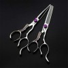 6 Pouces 440C Inoxydable Professionnel Salon De Coiffure De Coiffure Coupe De Cheveux Ensembles Et Cisaillement Plat Dilution