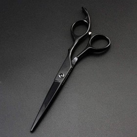 Ciseaux de Salon de coiffure noirs 440c, 6 pouces, pour couper les cheveux, ciseaux amincissants, ciseaux de coiffure