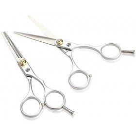 Ensemble de coiffure Salon de coiffureciseaux de coupe de cheveux Ensemble en acier inoxydable 2 pièces Ciseaux de coupe de c