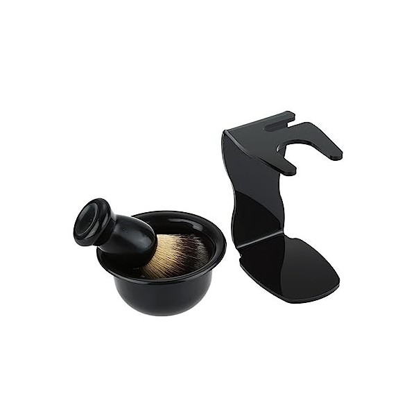 YOMIIN Brosse de Nettoyage Mens Shaving Brush Bracket Set Shaving Brush Bracket Bracket Beard Brush Shaving Beard Cleaning K