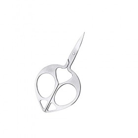 OUSIKA Artisanat Ciseaux 1 PC En Acier Inoxydable Sourcils Ciseaux Cils Nez Cheveux Enlever Point Rond Tête Tondeuse Soins Pe