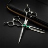 Ciseaux de Coiffure Professionnel Dilution Cisailles 6,0 Pouces Salon de Coiffure Set Haut de Gamme Ice Forging 440C élégant 