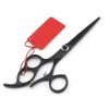 Ciseaux de coupe de cheveux, 6"ciseaux de cheveux outils de salon de coiffure ciseaux de barbier poignée rotative ciseaux de 