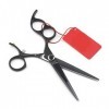 Ciseaux de coupe de cheveux, 6"ciseaux de cheveux outils de salon de coiffure ciseaux de barbier poignée rotative ciseaux de 