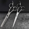 Ciseaux De Coiffure Professionnel Salon De Coiffure Set Haute Qualité Coiffeur Dilution Ciseaux Dents Plates Cut Combinaison 