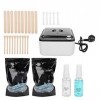 KIT d’Epilation à la Cire, Perles de Cire Huile Post Epilation Chauffe Cire avec 200g de Cire Épilation Perles sans Bande pou