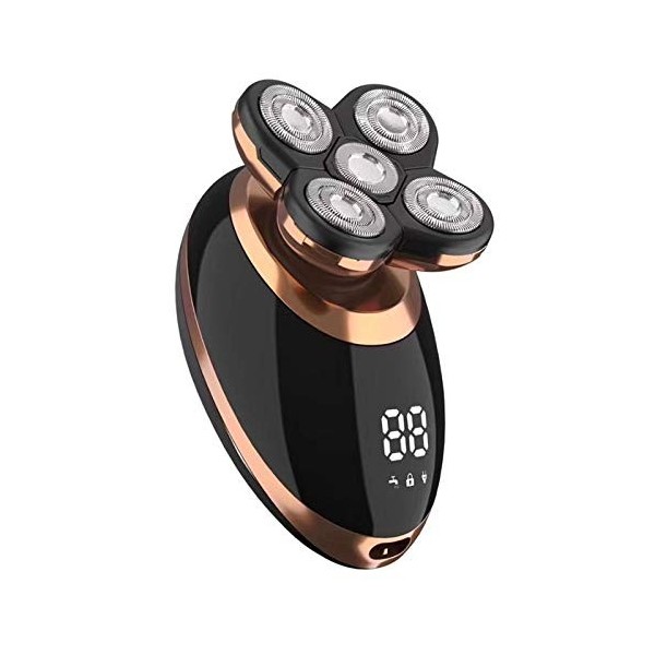 BECCYYLY Rasoir électrique Sec Rasoir électrique pour Hommes Barbe Tondeuse à Cheveux Rasoir électrique Rechargeable Chauve M