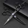 HIJIN Main Gauche Couper Les Cheveux Set Ciseaux, Dilution/Texture Coiffure Outils De Cisaillement, Ensembles Professionnel D