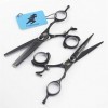 Couper Les Cheveux Ciseaux Set, Professional 6.0 Pouces Japon 440C Coiffure Cisailles Kit, Poignée 720 ° Spin, Eclaircie Barb