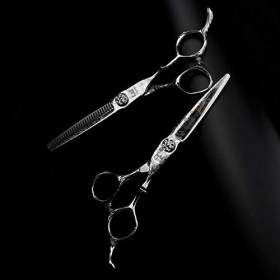 Ciseaux De Coiffure Professionnels De 6 Pouces Avec Des Cisailles De Barbier En Acier Inoxydable 440C De Haute Qualité LIZA