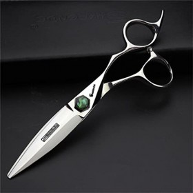 KOAIEZ Ciseaux De Coiffure Tranchants De 6,0 Pouces À Bord Droite, Cisaillements De Coiffure en Acier Inoxydable 440C Multifo