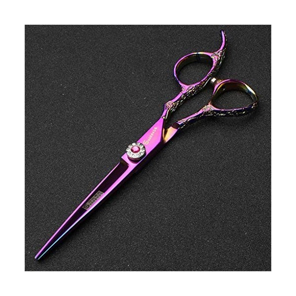 Ciseaux de Coiffure Professionnel Coiffeur Haut de Gamme 6,0 Pouces Set Barber Coupe Dilution Cisailles Bouton de réglage F