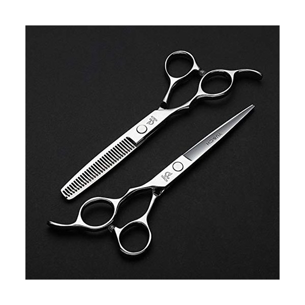 Ciseaux cheveux Gaucher coupe de cheveux Ciseaux Kit 6 pouces professionnel coiffure Ciseaux de coupe en acier inoxydable Cis