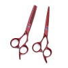 Ciseaux de coiffure rouge vin de 6 pouces, coupe de cheveux, ciseaux de maquillage, ciseaux de coiffeur, ciseaux de coupe de 