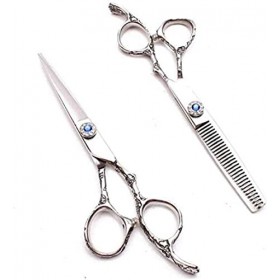 Ciseaux à cheveux Ciseaux de coiffure Ciseaux de coupe de cheveux 6,0 pouces Ensemble de coiffeur Ciseaux amincissants Ciseau