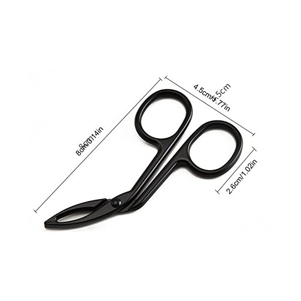 VANGLI Tweezers Stainless Steel Clip-type Elbow Eyebrow Scissors Elbow Tweezers Pliers Professional Eyebrow Tools