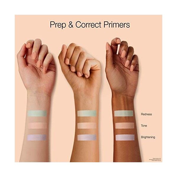 Neutrogena Prep + Correct Primer for Tone Correcting, Peach-Toned Makeup Primer with Seaweed Extract to Help Even Skin Tone &