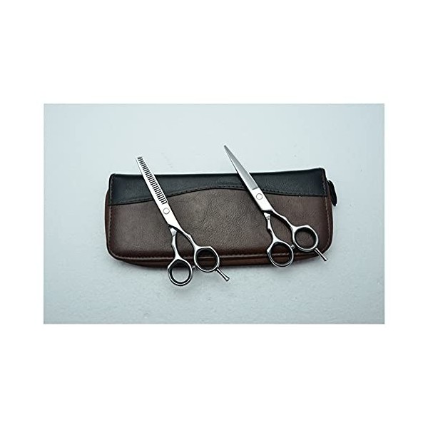 Ciseaux à cheveux Ciseaux de coupe de coiffure Ciseaux amincissants Outils de coiffure 2pcs Add Case Y 