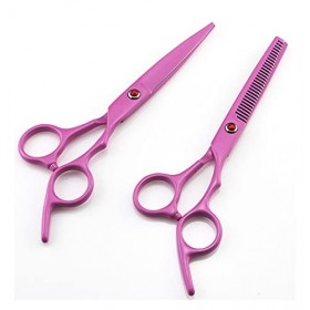 Générique Ciseaux de Coupe de Cheveux de barbier Professionnel Rose Ciseaux de Coiffure Ciseaux de Coupe de Cheveux Ensemble