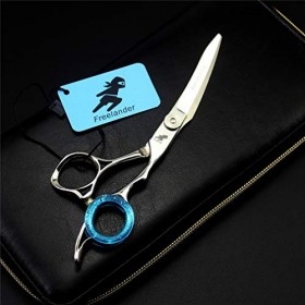 Ensemble de ciseaux professionnels de coiffeur, outil de coiffeur de salon 6,0 pouces cisaillement plat et cisaillement des d