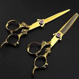 Ciseaux de coiffure professionnels violets, colorés, pour salon de coiffure ou usage domestique, ensemble en option H 6 pouce
