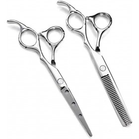 Ensemble de ciseaux de coiffure professionnels pour gauchers 440C avec manche prune 15,2 cm 14 cm-5,5.Salon de barbier ou usa