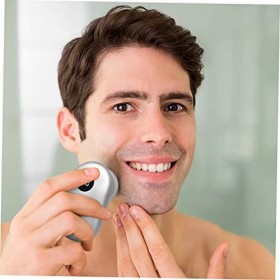 FRCOLOR Lot de 5 mini rasoirs rechargeables pour homme avec un seul bouton et chargeur USB