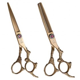 LIUSU Ciseaux Professionnels, Ensemble de Ciseaux de Coiffure Ensemble de Ciseaux de Coiffeur Professionnels de 6,0 Pouces