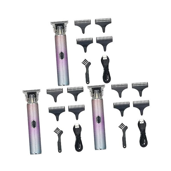 FRCOLOR 3 Ensembles De Tondeuses À Sculpture Spéciales Rasoir Électrique Rasoir Pour Hommes Tondeuse À Corps Tondeuse À Cheve