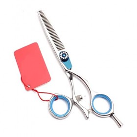 zmigrapddn Ciseaux de Coupe de Cheveux, cisailles à Cheveux Professionnelles poignée pivotante Ciseaux de Coiffure en Argent 