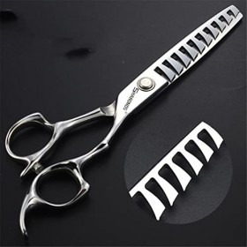 KOAIEZ Ensembles De Ciseaux De Coupe De Cheveux De 6,0 Pouces Argent , Cisaillements De Coiffure Multifonctionnels 440C