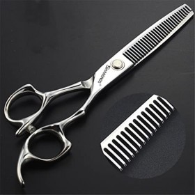 KOAIEZ Ensembles De Ciseaux De Coupe De Cheveux De 6,0 Pouces Argent , Cisaillements De Coiffure Multifonctionnels 440C