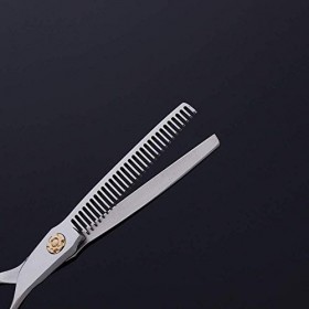 GaoF Ensemble de Ciseaux de Coiffure Plat + à Dents pour Coiffeur de 6 Pouces, Ensemble de Ciseaux de Coiffure à poignée Obli