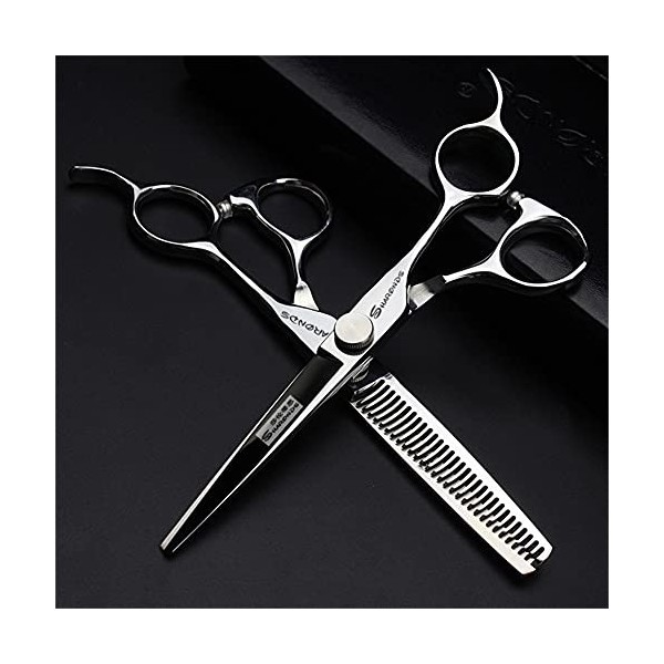 QWERT Ciseaux de Coiffure - Ciseaux de Coiffure pour Salon de Coiffure de 6 po Professionnel - Ciseaux de Coupe de Cheveux en