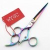 WYGC Scissors Main Gauche Professionnel Ciseaux Coiffure Les Ciseaux avec 720° Poignée Tournante Coiffeur Coupe de Cheveux  L